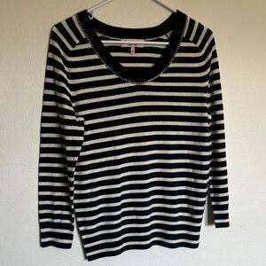 Juicy Couture Striped Knit in Navy and Cream